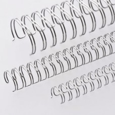 Argolas Metalicas Encadernar Passo 2:1 08mm Cx 100un Prata  